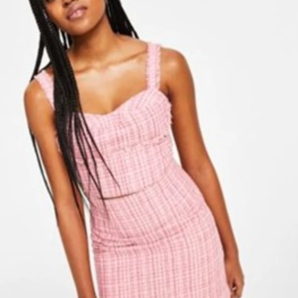 Guess Women's Emily Tweed Cropped Bustier Top
